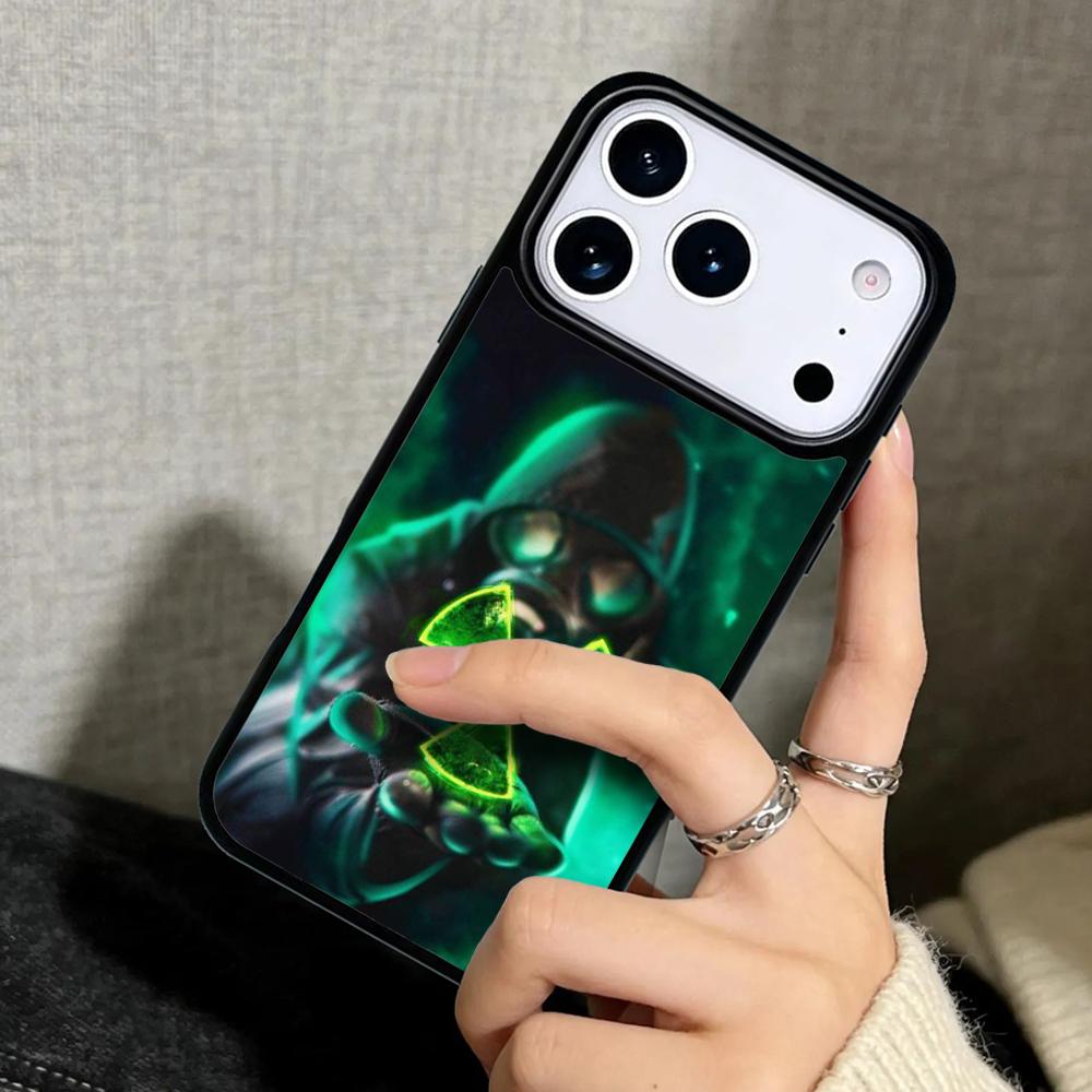 Capa Case for iPhone 17 Air 16 Pro Max 15 Plus 11 13 Mini 14 12 Back Phone Cover Nuclear Mask Gas Mask