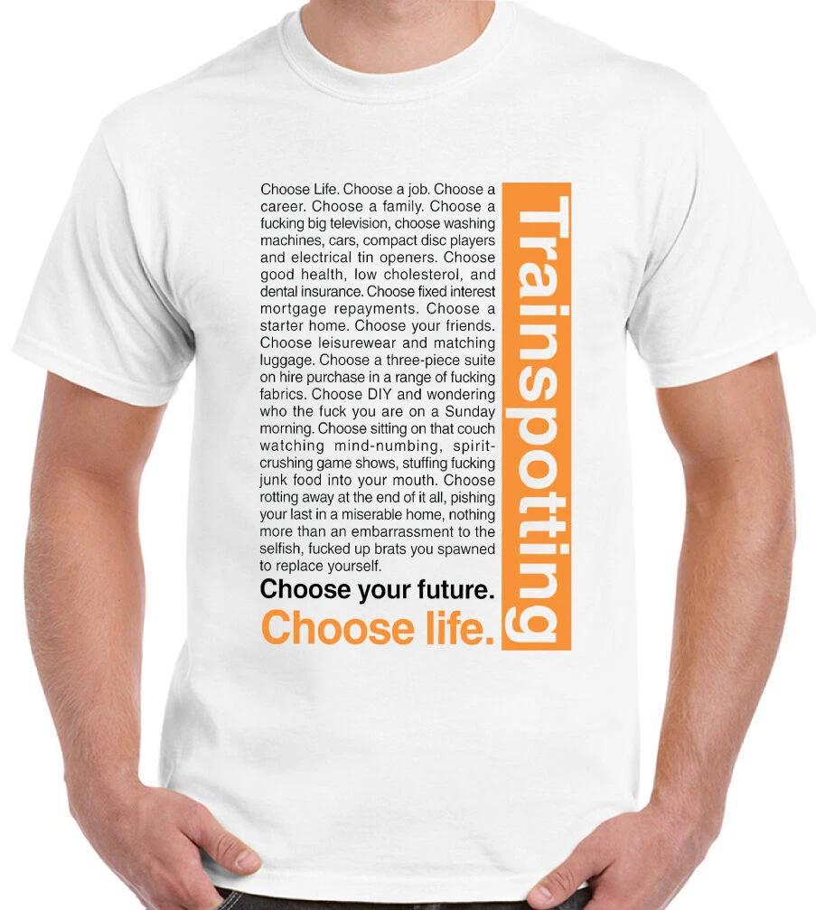 Trainspotting T-Shirt Introduction Mens Funny Choose Life Intro L