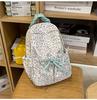 Schoolbag Korean New High-value, Fresh, Sweet and Cute Small Flower Backpack, Lightweight and Large-capacity Backpack for Junior and High School