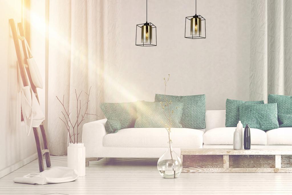MODERN ELEGANT GLASS HANGING LAMP