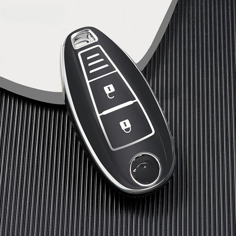 TPU Car Remote Key Case Shell Cover Fob for Suzuki Vitara Swift Ignis Kizashi SX4 Baleno Ertiga Samurai S-Cross Accessories