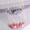 3D Cute Bowknot Heart Nail Stickers Self Adhesive Easy Peel DIY Manicure Decorations for Teen Girls Home Nail Art DIY
