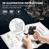ASSYME Cubic Fan 3D Puzzle Craft Kit No Glue or Tools Required Queen Revenge L522h - - Anne's (with LED)