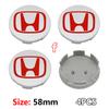 4Pcs ABS 58mm 69mm Car Wheel Center Hub Center Cap Rim Hub Dustproof Cover Emblemem For Honda Accord CRV XRV Civic Odyssey Acces aju256