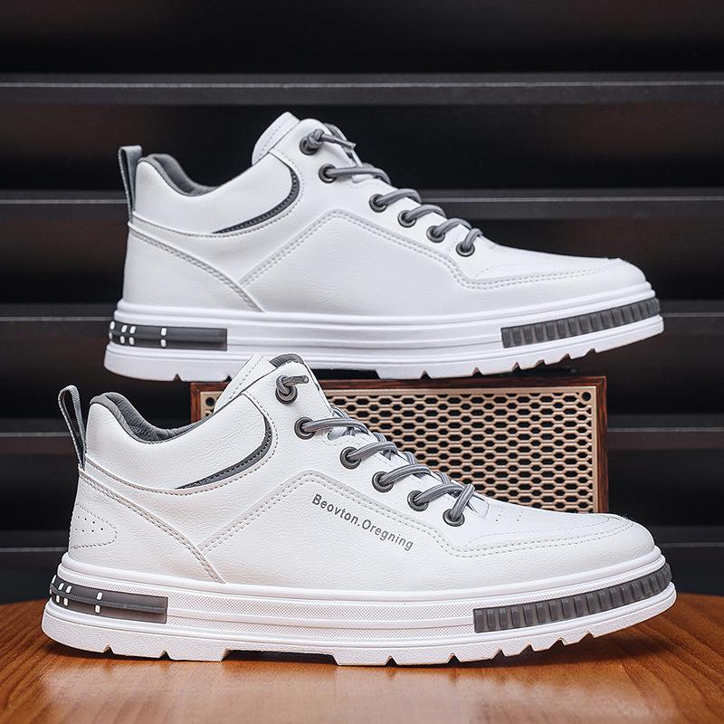 Autumn Men s Shoes High-top Martin Boots Heightened Sports Shoes Casual Leather Shoes Men s Shoes Waterproof Workwear Shoes 39 2466₽