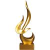 Creative Flame Bird Statues Abstract Sculpture Desk Ornament Vintage Gift Study Office Home Interior Arrange Decorative Item