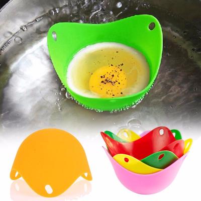 1 Pcs Silicone Egg Steamer Egg Boiler High Temperature Kitchen Tools Steaming Bowl Random Color
