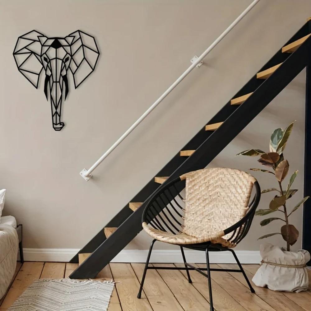 Геометрическая голова слона — фото 6