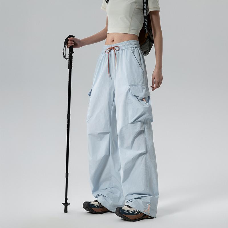 Women's Loose Pants And Men's Summer Casual Straight Leg Pants