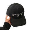 Embroidery Small Flower Letter Baseball Cap Men And Women Versatile Big Head Circumference Showing Face Small Peaked Hat Sun Hat