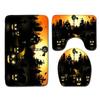 Halloween Bathroom Three-Piece Floor Mat Household Door Mat Bedroom Living Room Carpet