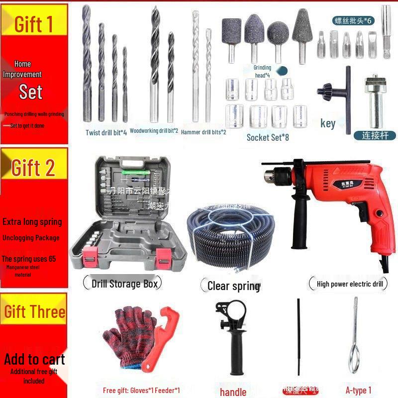 Dragamine Elettrico per Tubi, Strumento per la Pulizia delle Fogne e Sbloccante per WC - Sbloccato o Rimborso.