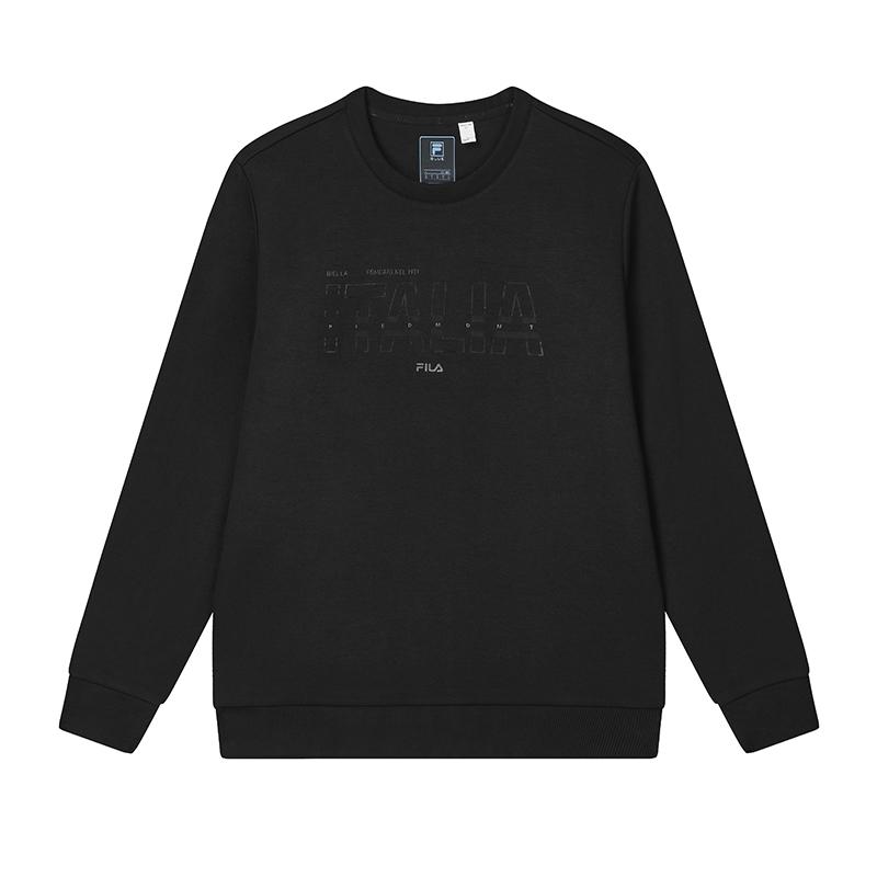 New FILA Sweatshirt Men's Jet Black F11M432207FBK