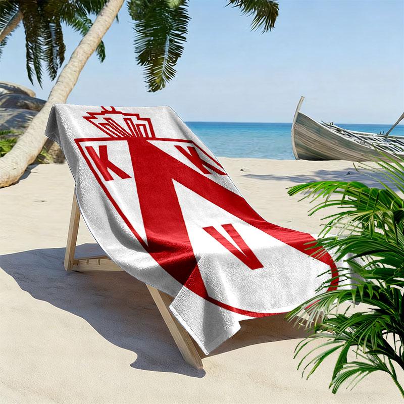 KV Kortrijk Print Beach Towel, Large Soft Quick Dry Towel for Beach Camping Swimming