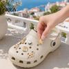 Faux Perlen Schuhanhänger 6 Stück/Set Goldfarbene Anhänger, Sommer Eiscreme Muschel Seestern Anhänger für Clogs Damen Mädchen Strand Schuhwerk Dekor Zubehör