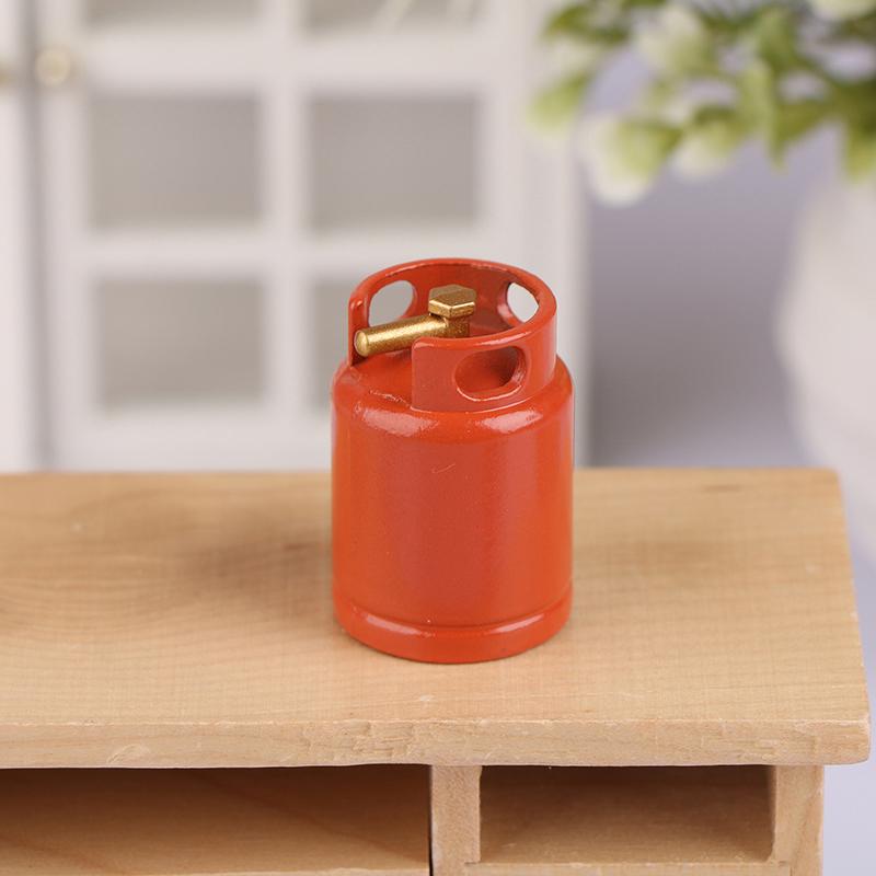 

1/12 кукольный домик имитация металлического газового баллона кукольный домик мини кухонная утварь украшения кукольный дом мебель аксессуары