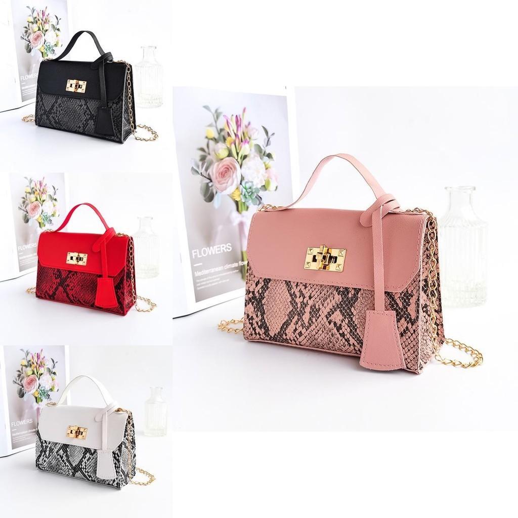 2021 New European And American Retro Snake Skin Shoulder Bag