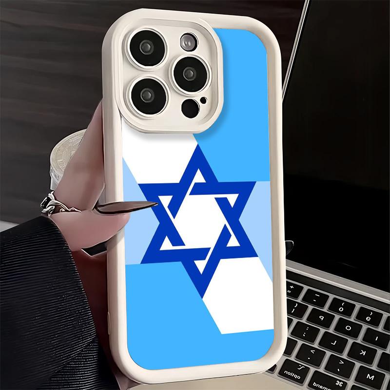 Phone Case for iPhone 17 Air 16E 15 16 Pro Max David Jewish Star Symbol Cover 14 Plus 13 12 Mini Soft Shell Silicone Fundas