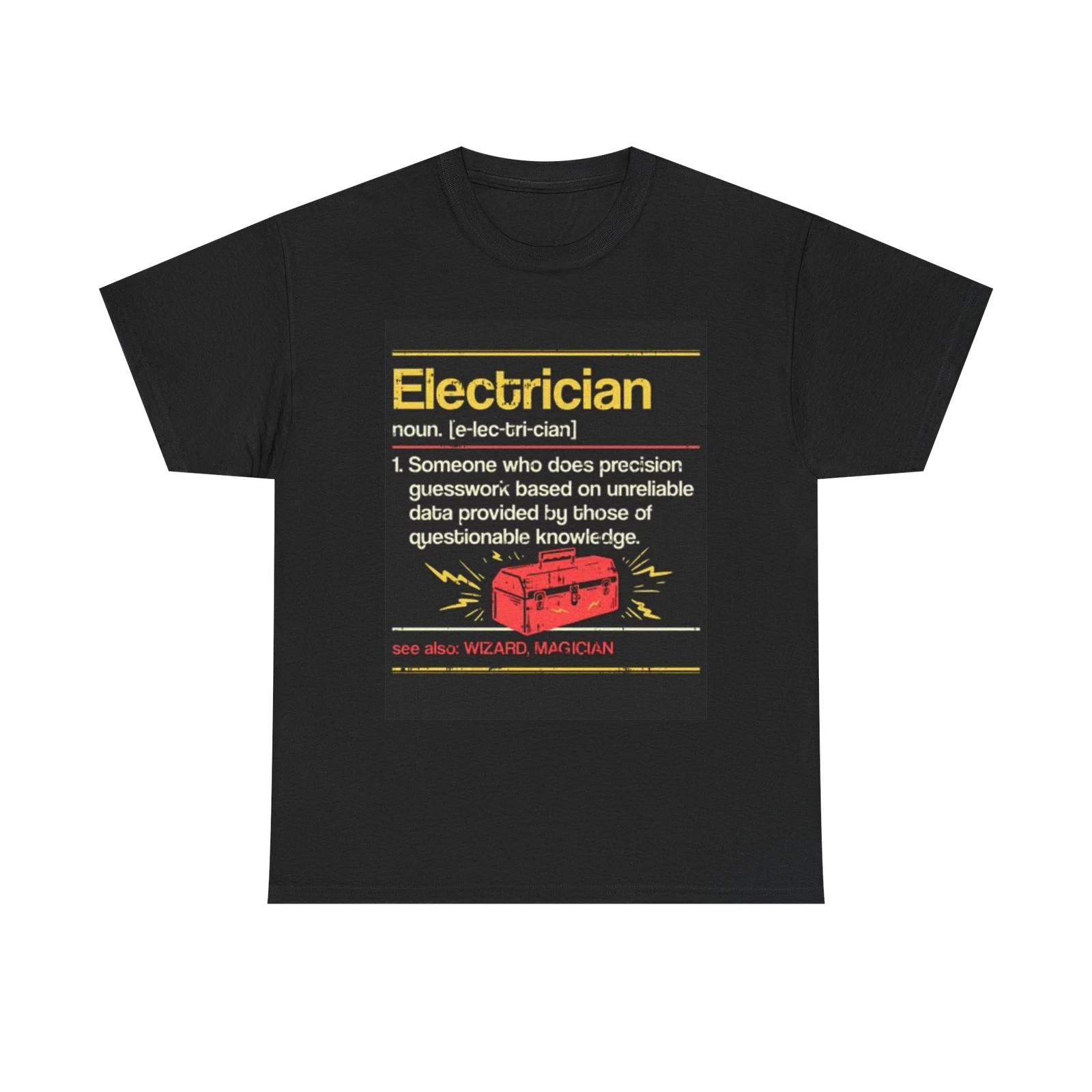Men s and Women s T-shirts Electrician Graphic XL
