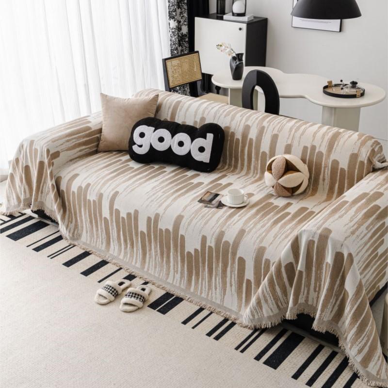 Modern Throw Color Block Camping Picnic Blanket Cover INS Nordic Sofa Cover Mat Throw Blankets for Living Room Couple Position