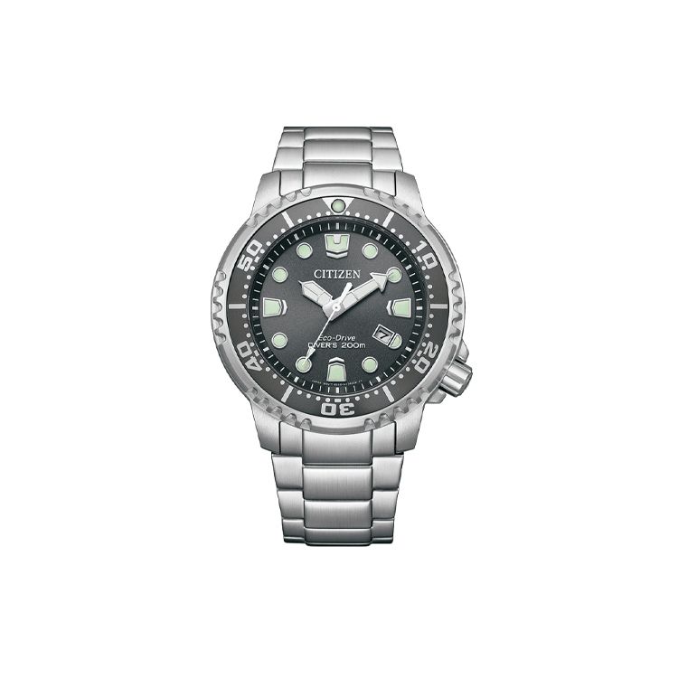 Citizen Promaster Series 200M Water Resistant Eco-Drive Quartz Movement Stainless Steel Watch Men watches Gray BN0167-50H