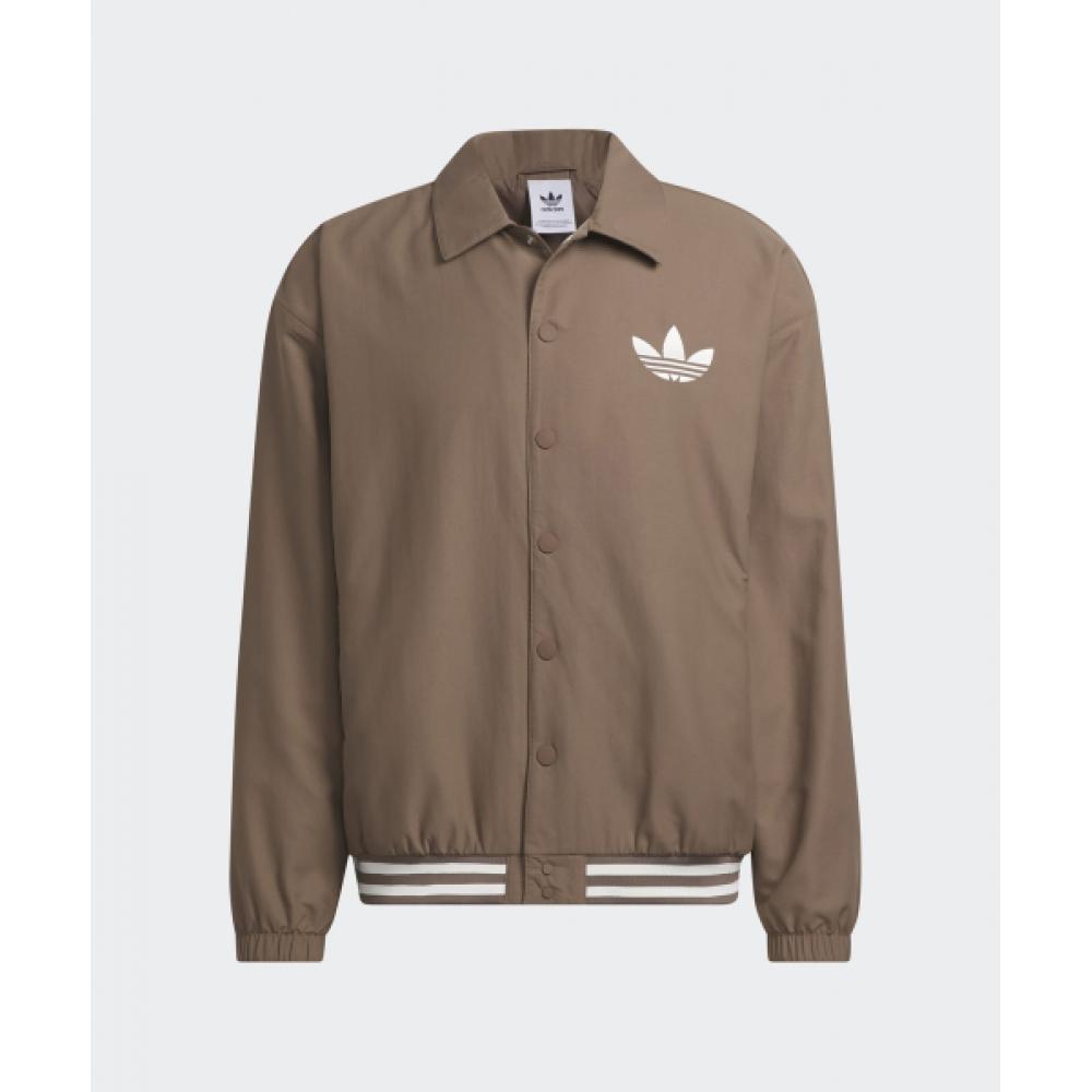 Adidas Coach Jacket   Brown Iy7371