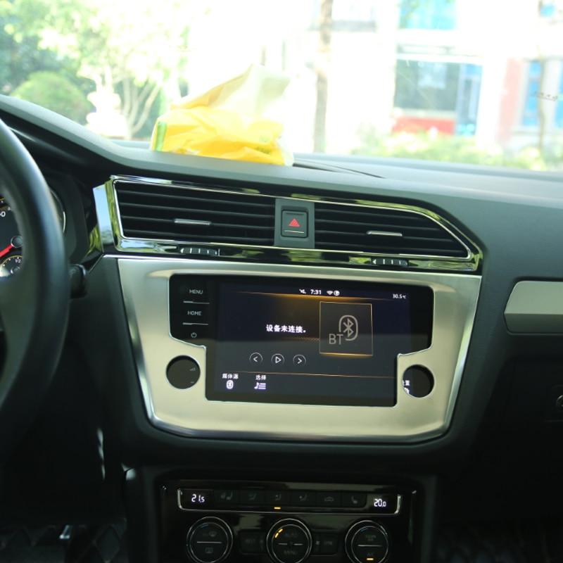 Decorative Patch for Automobile Central Control Navigation Panel For Volkswagen VW Tiguan L 2017-