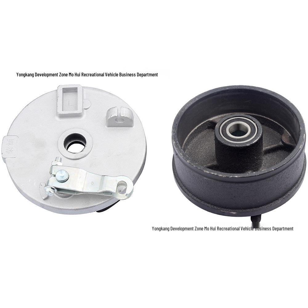 ATV Beach Kart Front Hub Brake Caliper (150CC-250CC, Left/Right, 4-Hole) with Cover Shoes Left L
