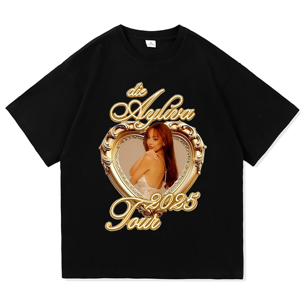 

Футболка Ayliva Tour 2025 Летняя мода Мужская/Женская Харадзюку Графическая Ретро Футболка Высокое качество Повседневная Винтажная Хлопковая Футболка 4XL