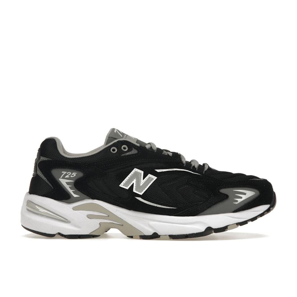 New Balance 725 Black Metallic Silver Unisex Sneakers ML725R