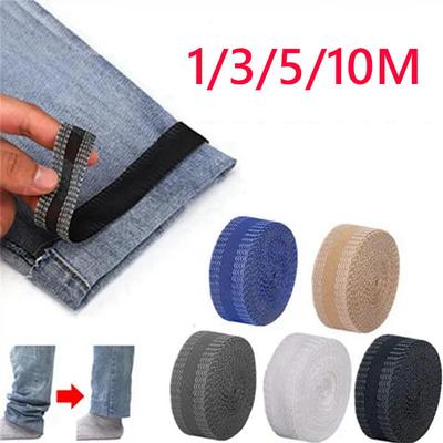 1/3/5/10 M Kendinden Yapışkanlı Pantolon Yapıştırın Demir on Pantolon Kenar Kısaltmak Tamir Pantolon Jean Giyim ve Jean Pantolon Giyim DIY Dikiş Kumaş