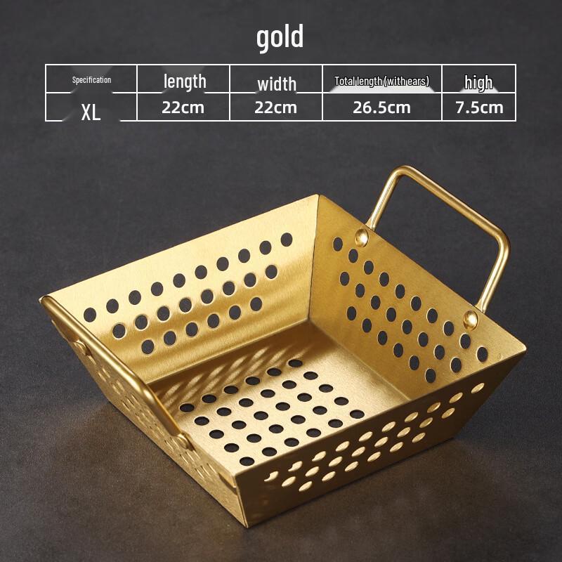 Stainless Steel Square Multi-purpose Kitchen Basket