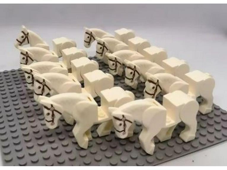 Roman Warrior Cavalry Series Minifigure Building Blocks Set (21 Pcs)