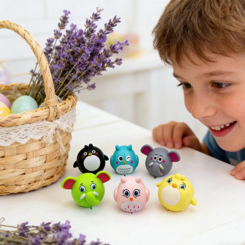 Confezione da 12 Uova di Pasqua Pre-riempite Con , Uova di Pasqua di Plastica da 2,5 Pollici Riempiti con Giocattoli Per Cacce alle Uova, Riempimento di Cesti, Regali per Feste di Pasqua