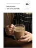 Mingshangde Transparent Double-Layer Insulated Glass Coffee Cup