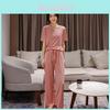 Ice Silk Ladies Sleepwear Set With Breathable Comfort For Home Use