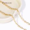 18K Gold Plated Metal Long Oval Shape Necklace Chains For DIY Handmade Jewelry Making Accessories Wholesale Bulk Metal Chains