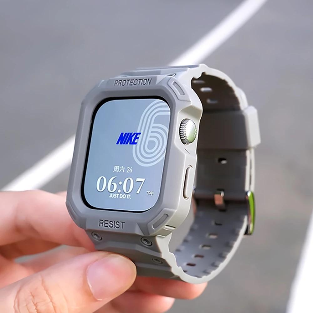 Silicone Strap for Huawei Watch Fit 4/3/2 Shockproof Protective Case with Bumper Watchband Replacement Band