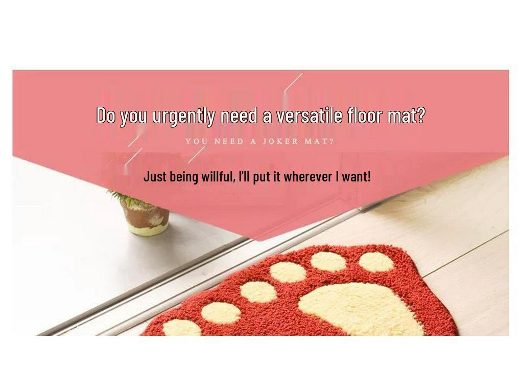 Absorbent Anti-Slip Floor Mat for Entryway, Bathroom, Kitchen, and Hallway