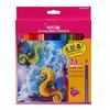Marco 4100 Student Oil-Based Colored Pencils Set, 24 Colors with Sharpener