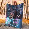 Cyberpunk Flannel Blanket Soft Warm All-Season Throw, Design for Camping, Car Travel, Hiking Sofa, Bed, Office Perfect Gift for Parties