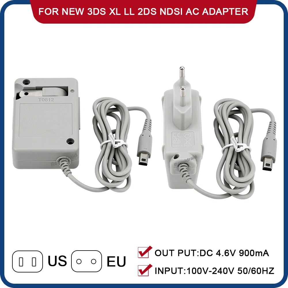 EU US Plug 100-240V Home Travel Wall Power Supply AC Adapter Charger for NEW 3DS XL/2DS XL/3DS XL LL/3DS/2DS/NDSI/NDSI XL