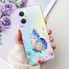 For OPPO Reno7 Z 5G / Reno8 Z  5G Elegant Floral Butterfly Phone Case For Oppo Reno 7Z 8Z 5G Soft Silicone TPU Cases