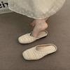 Nicho de Férias Francesas Chinelo Metade Feminino Primavera e Verão Sapatos Samambaia