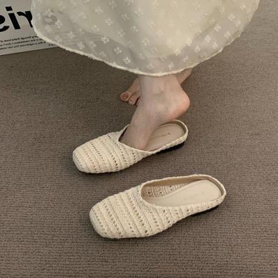 Zapatillas de Casa de Vacaciones Francesas para Mujer Primavera y Verano Zapatos Bracken