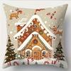 Christmas Gingerbread Hut Pillowcase Merry Christmas Decoration Sofa Cushion Suite Room Home Decoration New Year Gift