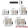 Set Of 2 Flat Printing Curtains Without Rod Floral Spring Blossom Design Women Is Day Festival Fashion Versatile Made Polyester