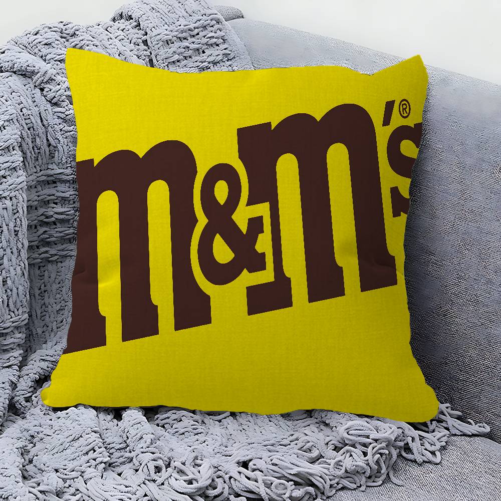 M Cioccolato Caramella Cuscino da Comodino Copricuscino Decorativo Divano Arredamento Casa custodia federe