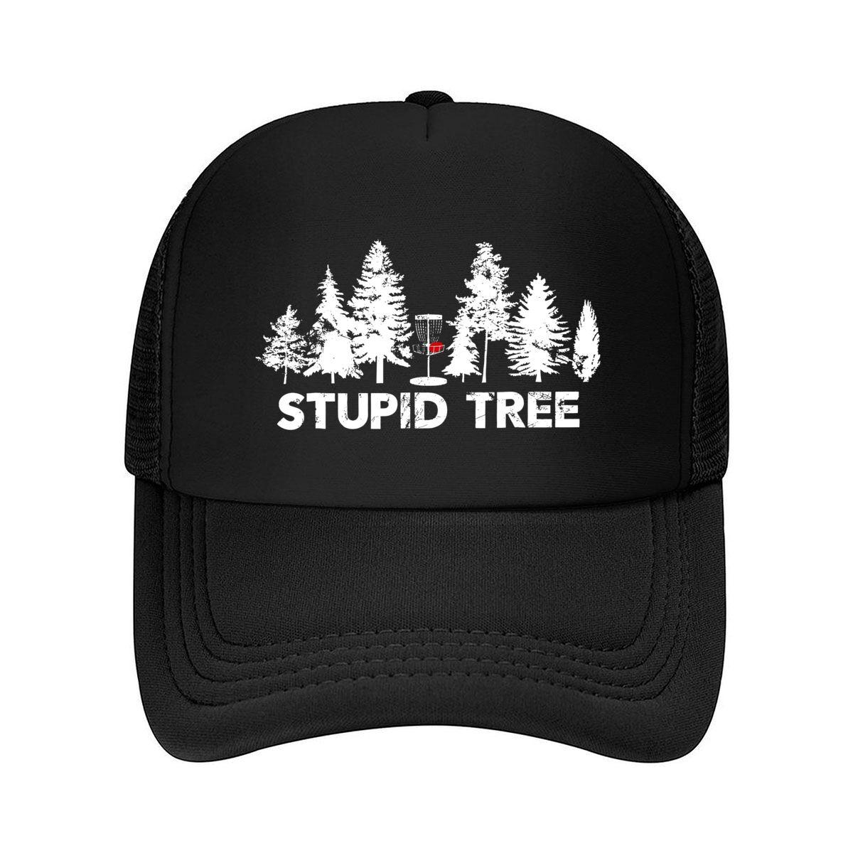

Stupid Tree Humorous, Nature - Themed Sarcastic Typography Art Mesh Baseball Cap One Size