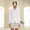 2021 Solid Color Double-Breasted Slim Fit Suit - Multi-color European/American Style